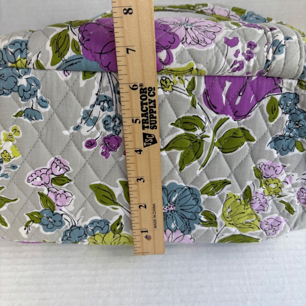 Vera Bradley Watercolor Retires Quilted Cotton Floral Tote Bag Shoulder Bag - Picture 8 of 11